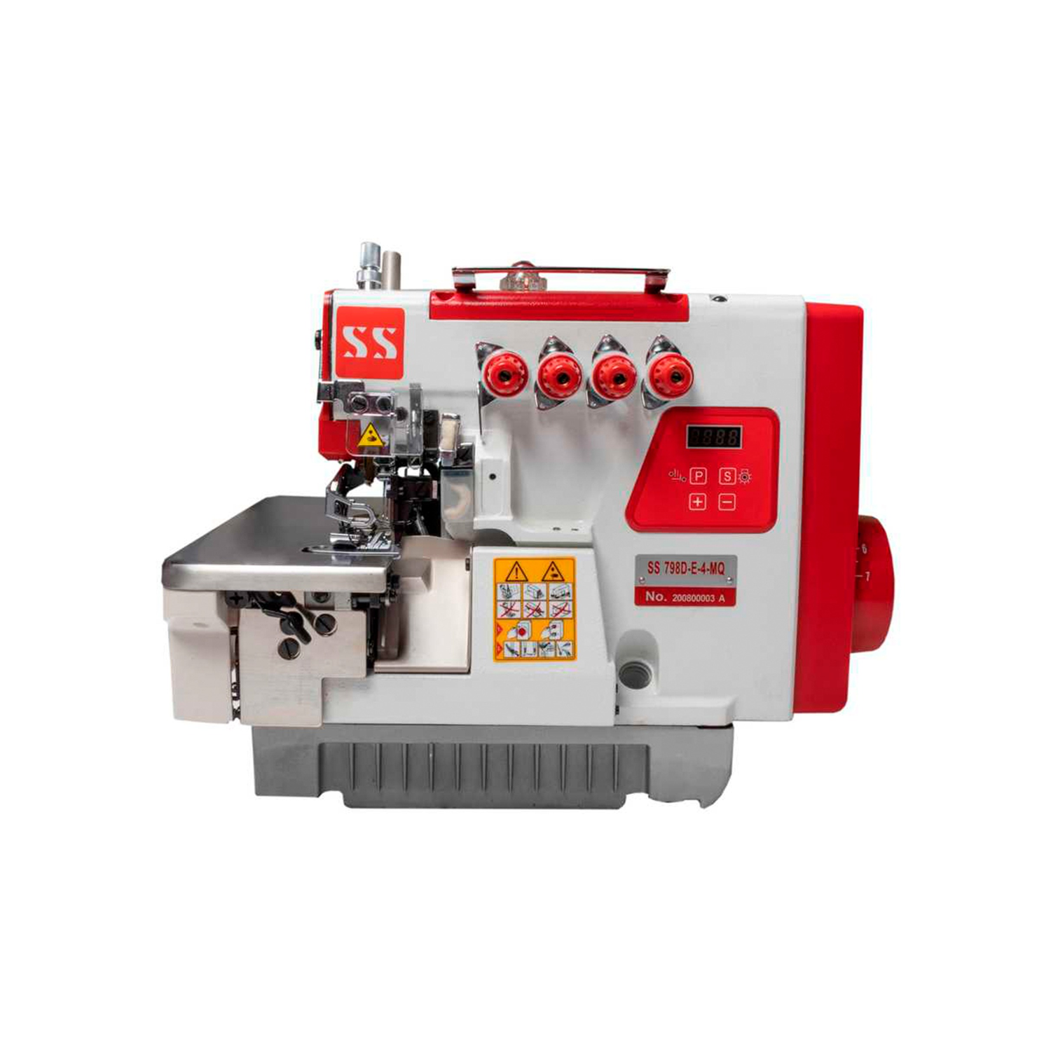 Máquina de Costura Overlock Industrial com Ponto Cadeia SS798-D-E-4-MQ – Sun Special